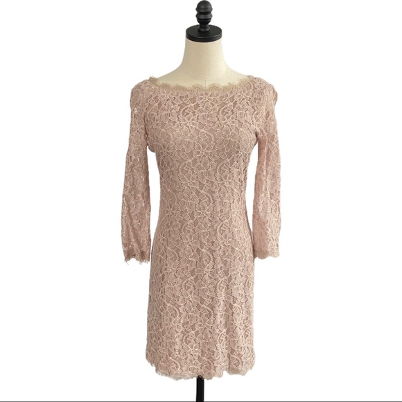 Diane Von Furstenberg Zarita Lace Sheath SZ 6 - Picture 2 of 15